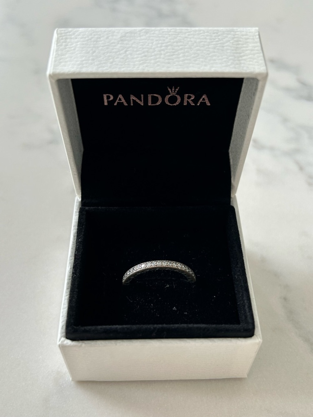 Pandora Silver Sparkle and hearts ring